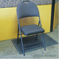 GSC Deluxe Black Fabric Folding Chair